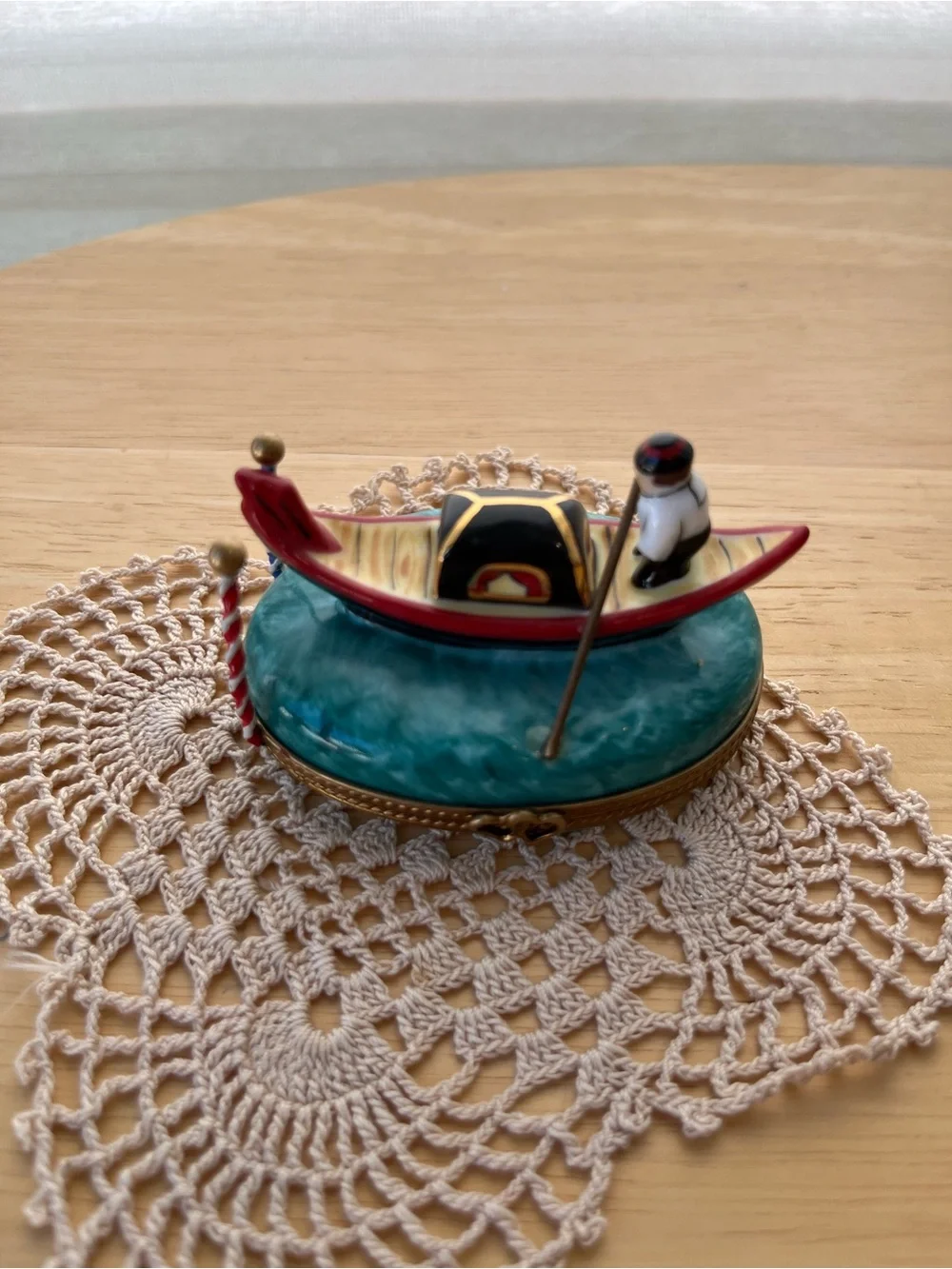 Limoge Gondola Trinket Box
